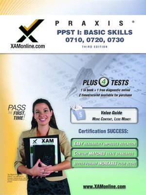 cover image of PRAXIS PPST I: Basic Skills 0710, 0720, 0730